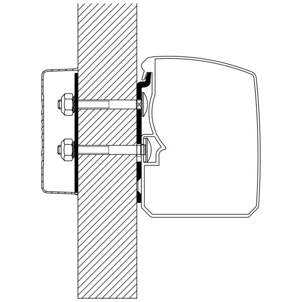 Adaptor de perete plat pentru marchiza Thule Seria 3200