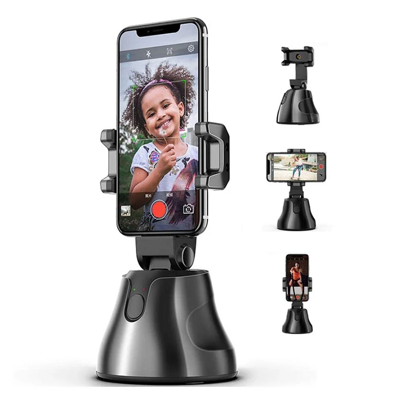 Suport Telefon Inteligent Rotativ 360 Grade, Urmarire Automata, Conexiune Bluetooth