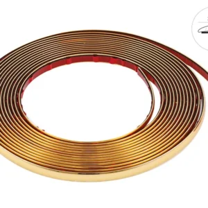 Bandă decorativă autoadezivă, auriu, 12 mm x 8 m (86745)