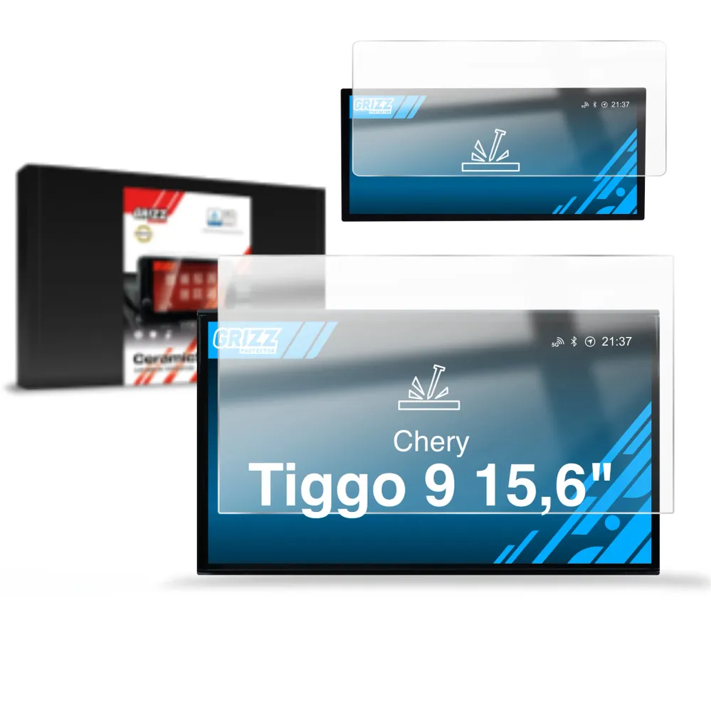 Folie de protecție 2în1 pentru ecran pentru Chery Tiggo 9 15,6" (2025-2026) Navi, rezistentă la zgârieturi, clară