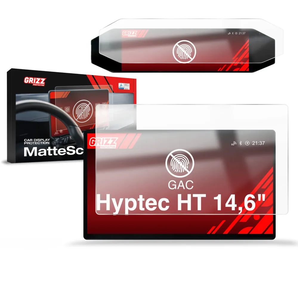 Folie 2în1 de protecție pentru ecran pentru GAC Hyptec HT 14,6" (2025-2026) Anti-amprente, mată