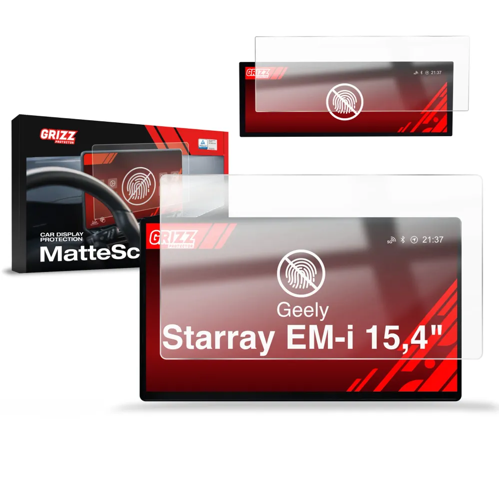 Folie 2în1 de protecție pentru ecran pentru Geely Starray EM-i 15,4" (2025-2026) Anti-amprente, mată