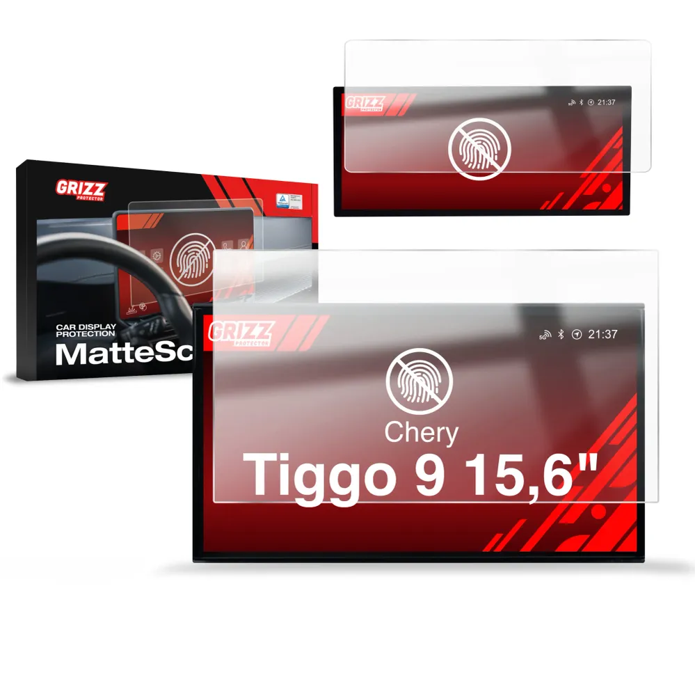 Folie 2în1 de protecție pentru ecran pentru Chery Tiggo 9 15,6" (2025-2026) Anti-amprente, mată