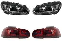 Faruri și stopuri Tuning pentru VW Golf 6 VI (2008-2013) cu LED-uri DRL