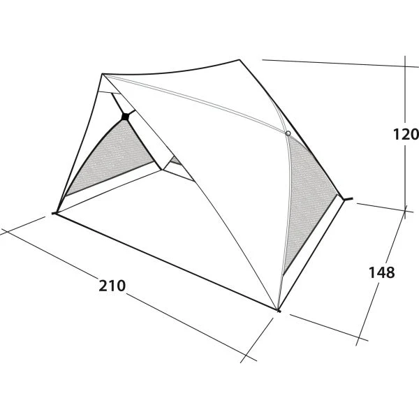 Adăpost pe plajă Outwell Formby 210 x 120 x 148 cm