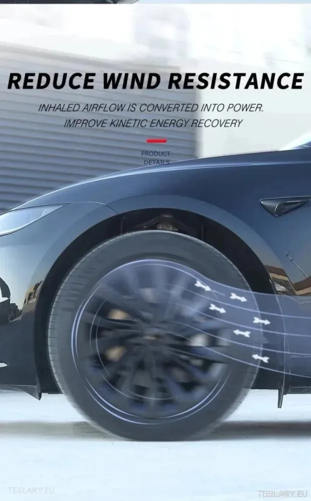 18" Capace de jantă complete argintii pentru Tesla 3 Highland