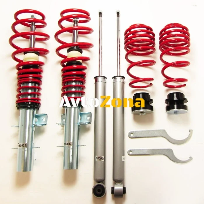 Suspensie sport reglabilă Coilovers pentru Audi A2 / Cordoba, Ibiza / Fabia I / Polo (2002-2009)